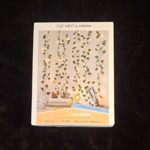 Green Vine Lights with Warm White LEDs